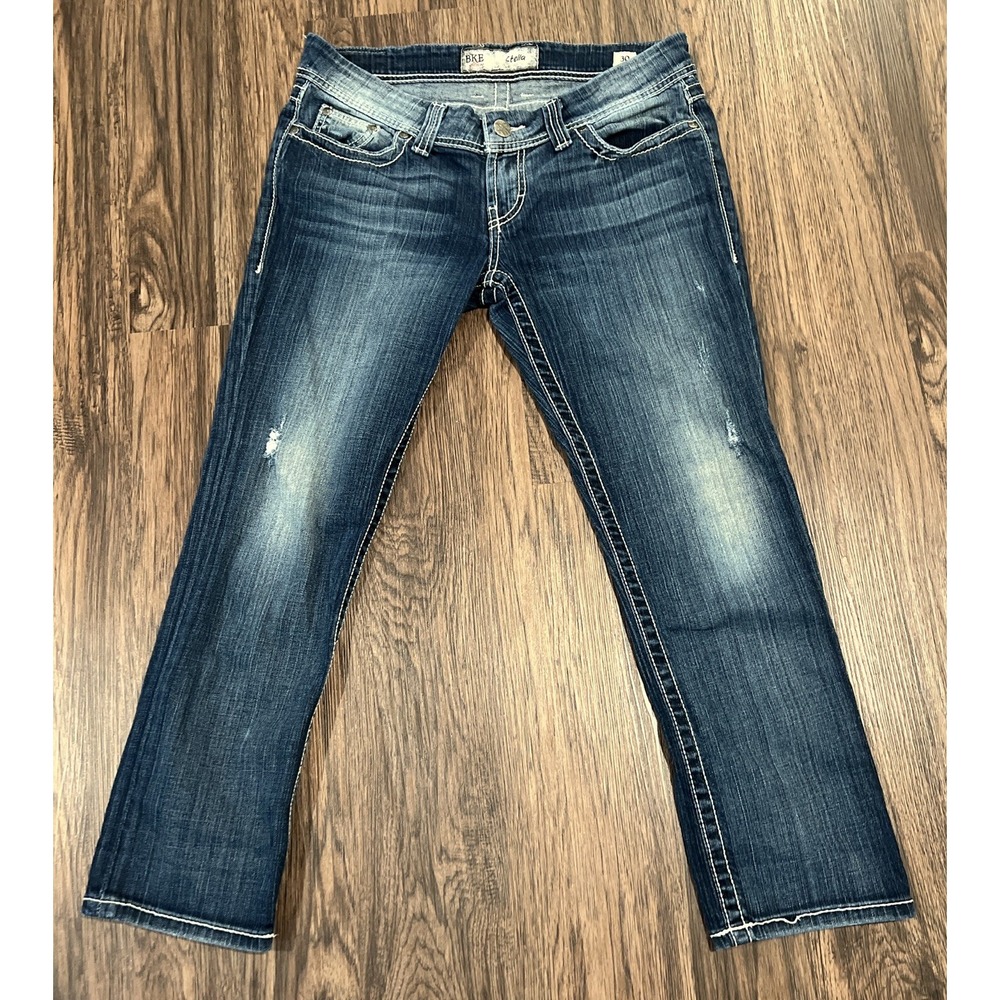 BKE Buckle Jeans Womens Sz 30 Blue Denim Stella Slim Fit Low Rise Crop